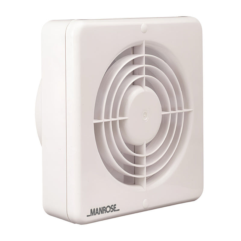 Manrose 150mm (6") Axial Kitchen/Bathroom Extractor Fan with Pullcord Switch - XF150BP, Image  of 2
