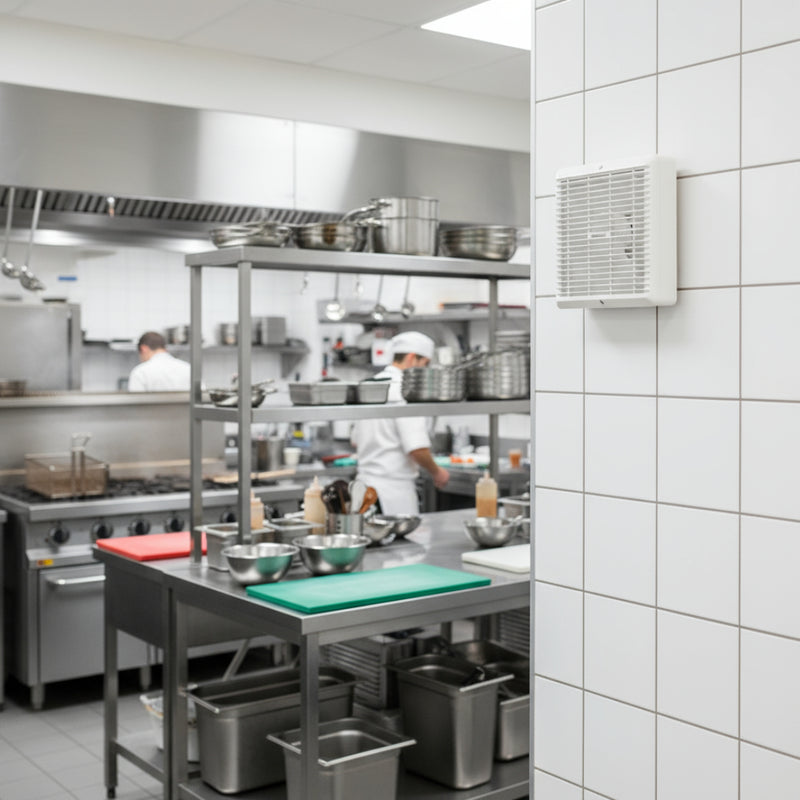 Manrose 150mm (6") Wall Extractor Fan With Pullcord Switch - WF150P, Image  of 3