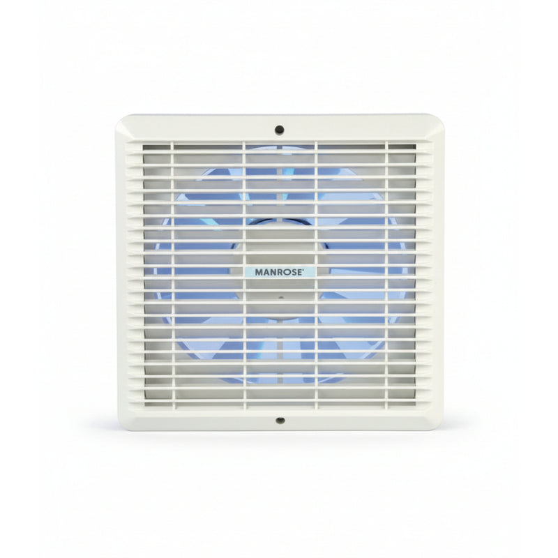 Manrose 230mm (9") Commercial Wall/Window Extractor Fan With Fixed Grill - XFS230S, Image  of 3