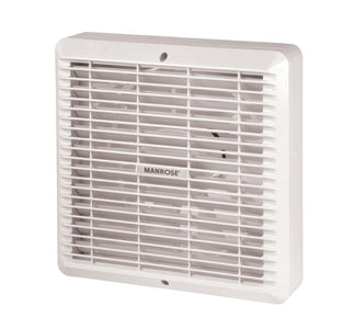 Manrose 230mm (9") Wall/Ceiling Extractor Fan With Pull Cord, Manual - XFS230MP