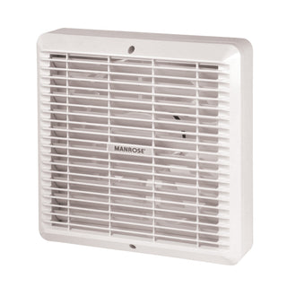 Manrose 230mm (9") Wall/Ceiling Extractor Fan With Pull Cord, Manual - XFS230MP