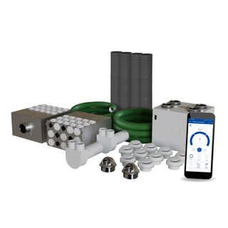 Blauberg Komfort 5-Bed House, Complete Vertical MVHR Heat Recovery Ventilation Kit - EC-SB-550-HK5