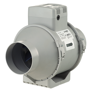 Blauberg Turbo 100mm (4") In-line Mixed High Airflow Extractor Fan - TURBO-100