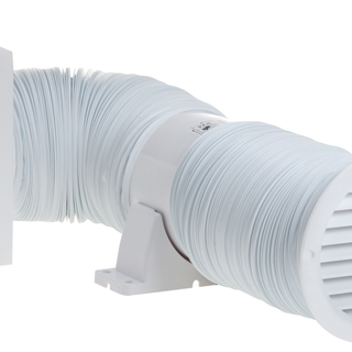 Deta 4" Shower Fan Kit With Timer 100mm White - DT4640