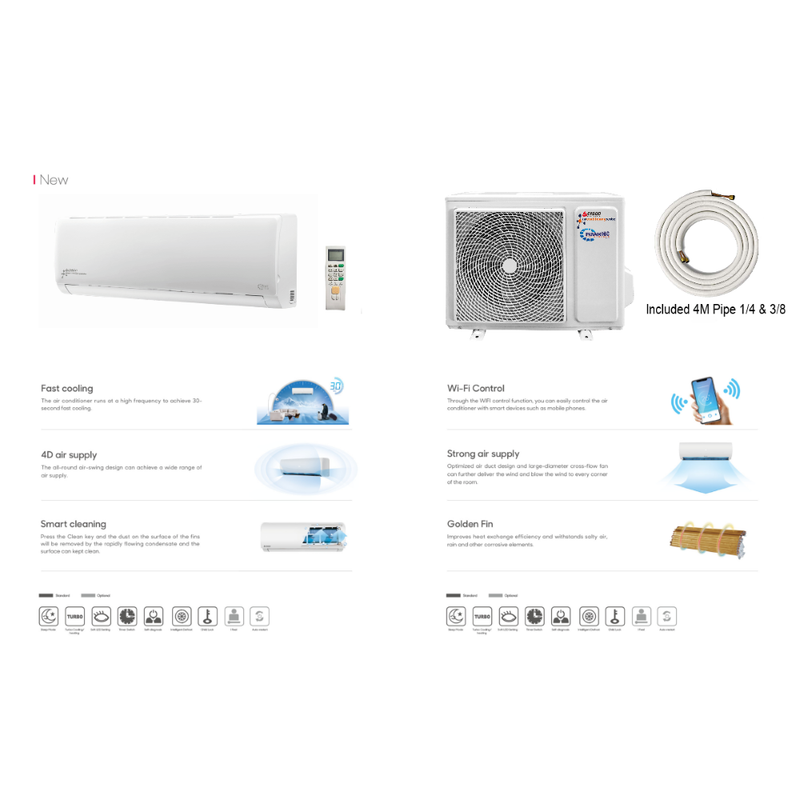 KFR-33IW/AG 12000 BTU Air Conditioning Unit With WIFI Capability - KFR-33IW, Image  of 5