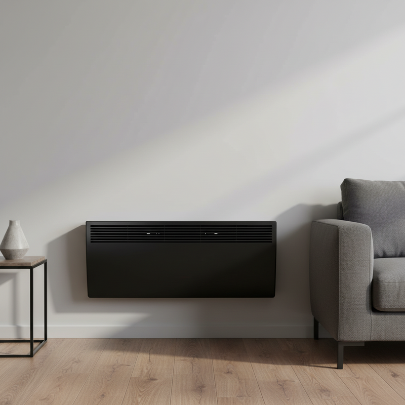 Devola 2.4kW Eco Panel Heater - Black - DVM24B, Image  of 8