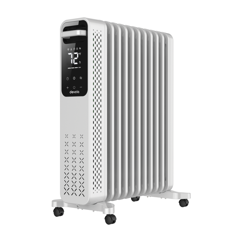 Devola 2500W Oil Filled Radiator 11 Fin, White - DVOFR2500W, Image  of 13