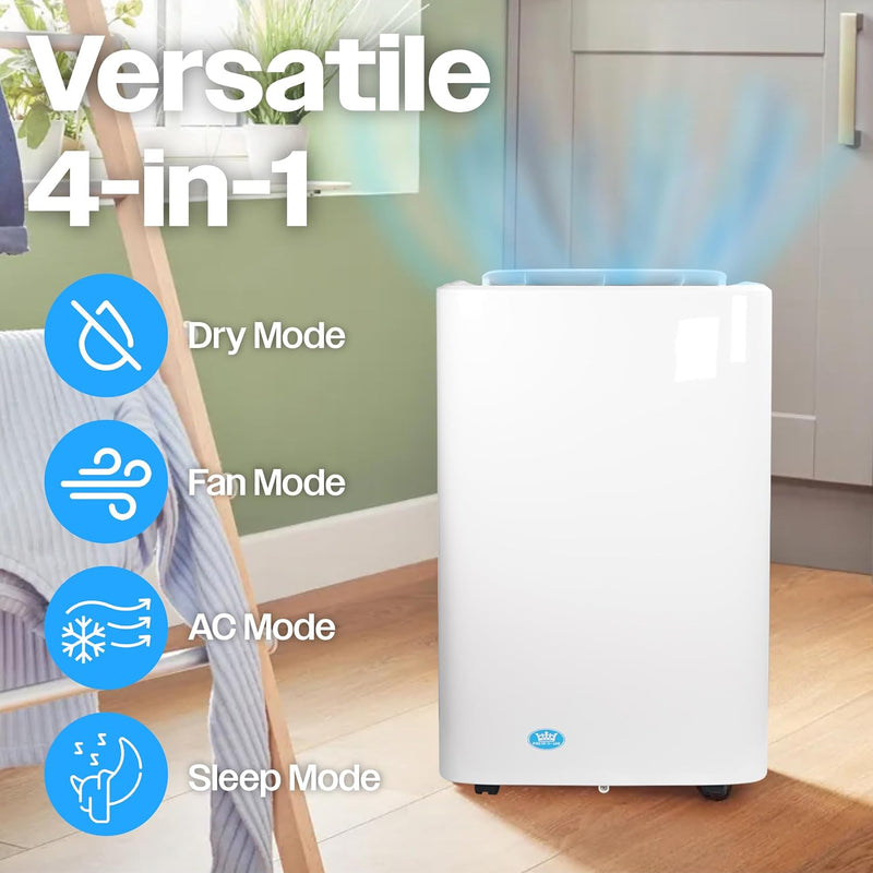 Premiair 12,000BTU Portable Air Conditioner with Remote Control, Window Kit and Dust Cover - EH1924, Image  of 9