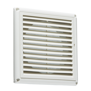 Knightsbridge 150mm Extractor Fan Grille with Fly Screen - White