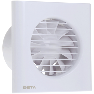 Deta 4" Domestic Extractor Fan 100mm White - DT4600