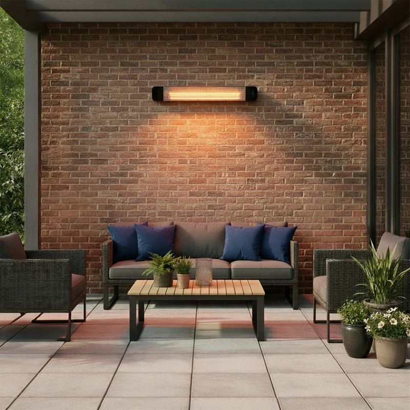 Devola 2000W Infrared Wi-Fi Patio Radiant Heater - Black - DVPH2000B, Image  of 9