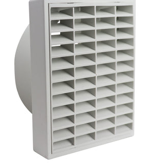 Manrose 300mm Fixed Louvre Grille (White) - 1206W
