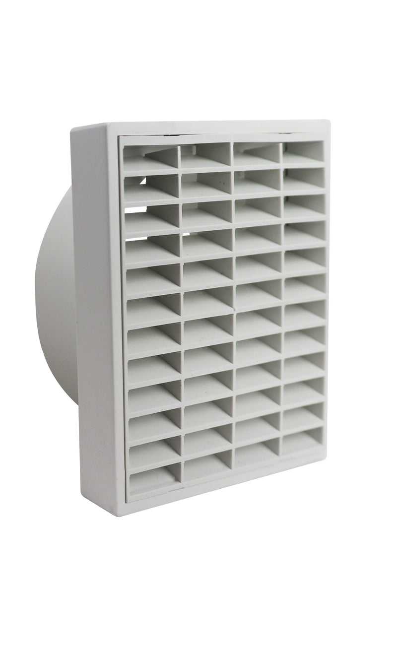 Manrose 300mm Fixed Louvre Grille (White) - 1206W, Image  of 1