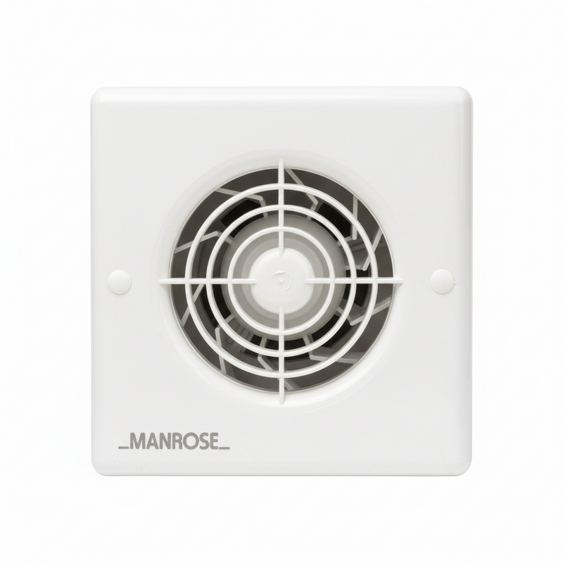 Manrose CF100T 100mm 4inch. Centrifugal Extractor Fan with Timer - Return Unit, Image  of 3