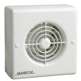 Manrose 100mm (4") Auto Bathroom Extractor Fan, Standard - XF100A