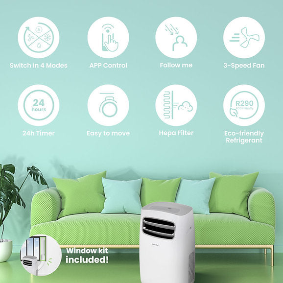 Comfee 12000 BTU Portable Air Conditioning Unit with WiFi Control - MPPFB-12CRN7-QB6, Image  of 10