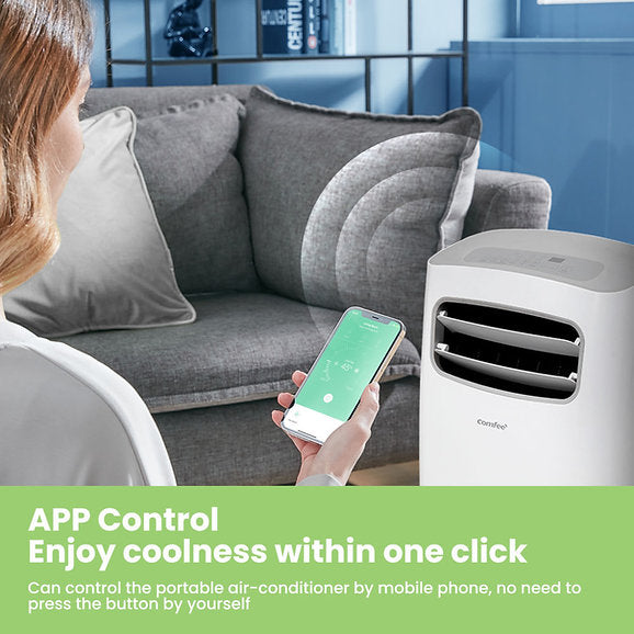 Comfee 12000 BTU Portable Air Conditioning Unit with WiFi Control - MPPFB-12CRN7-QB6, Image  of 10