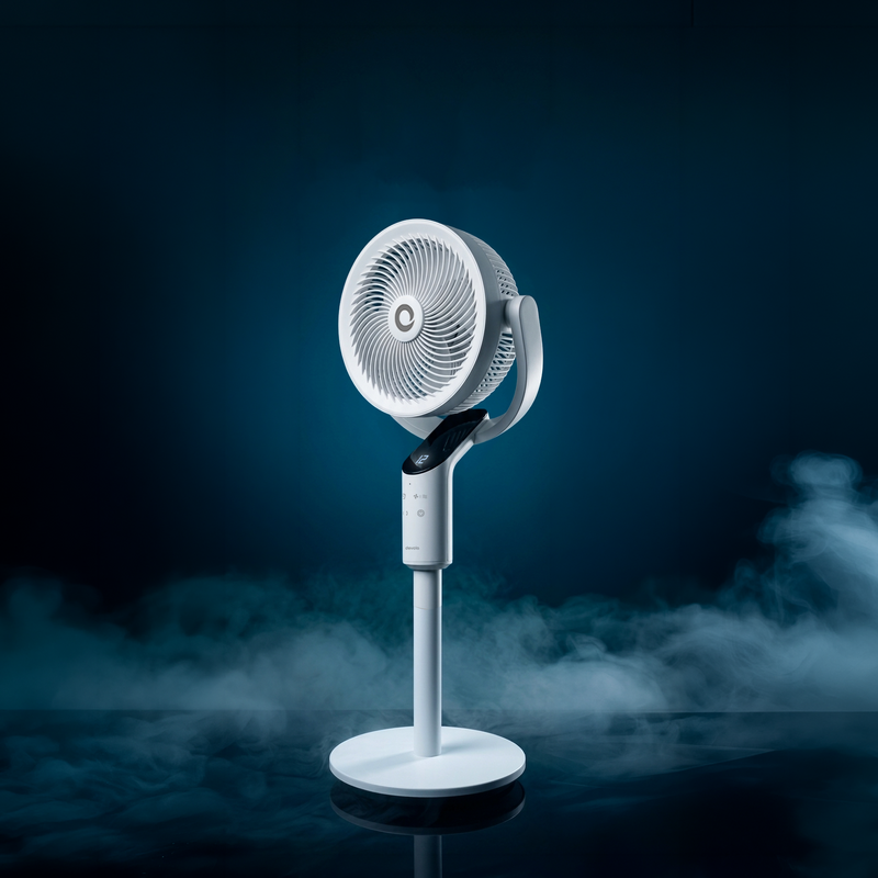 Devola Platinum Low Noise 8 Inch Pedestal Air Circulator, White - DVPF8DCW, Image  of 3