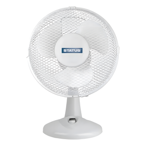 Status 9" Desk Fan White - S9DESKFAN