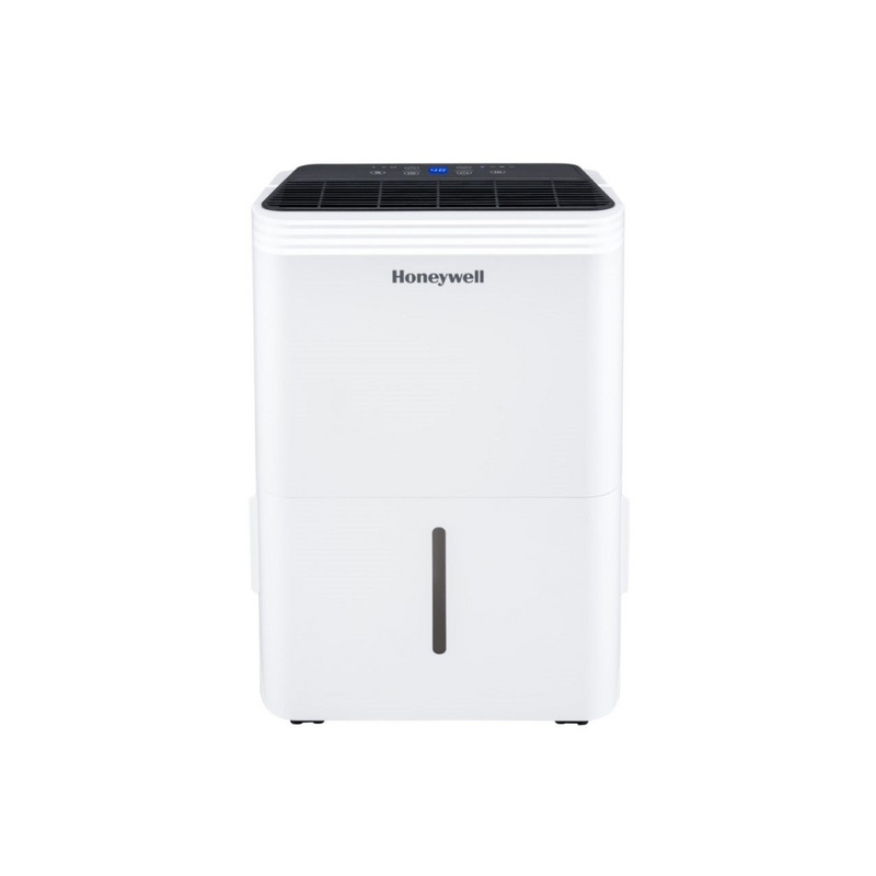 Image of a Honeywell 12litre portable dehumidifier on a white background