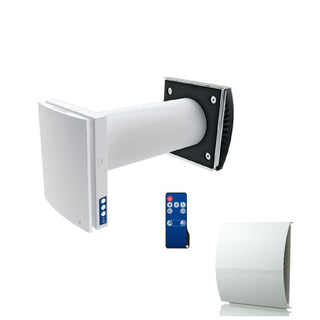 Blauberg Decentralised Single Room Heat Recovery Unit - WiFi - White Cowl - VENTO-DUO-AIR-WHI