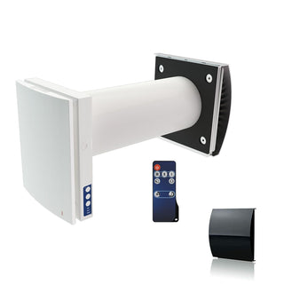 Blauberg Decentralised Single Room Heat Recovery Unit - WiFi - Black Cowl - VENTO-MAXI-AIR-BLACK