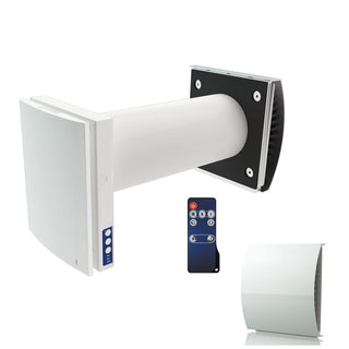 Blauberg Decentralised Single Room Heat Recovery Unit - WiFi - White Cowl - VENTO-MIDI-AIR-WHI