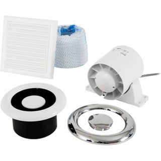 Xpelair Airline 100mm (4") Inline Extractor Fan Kit - AL100 - 93288AW