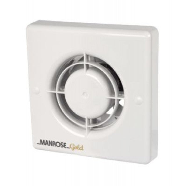 Manrose 12W Gold Axial Bathroom Extractor Fan with Timer - MG100T, Image 1 of 1