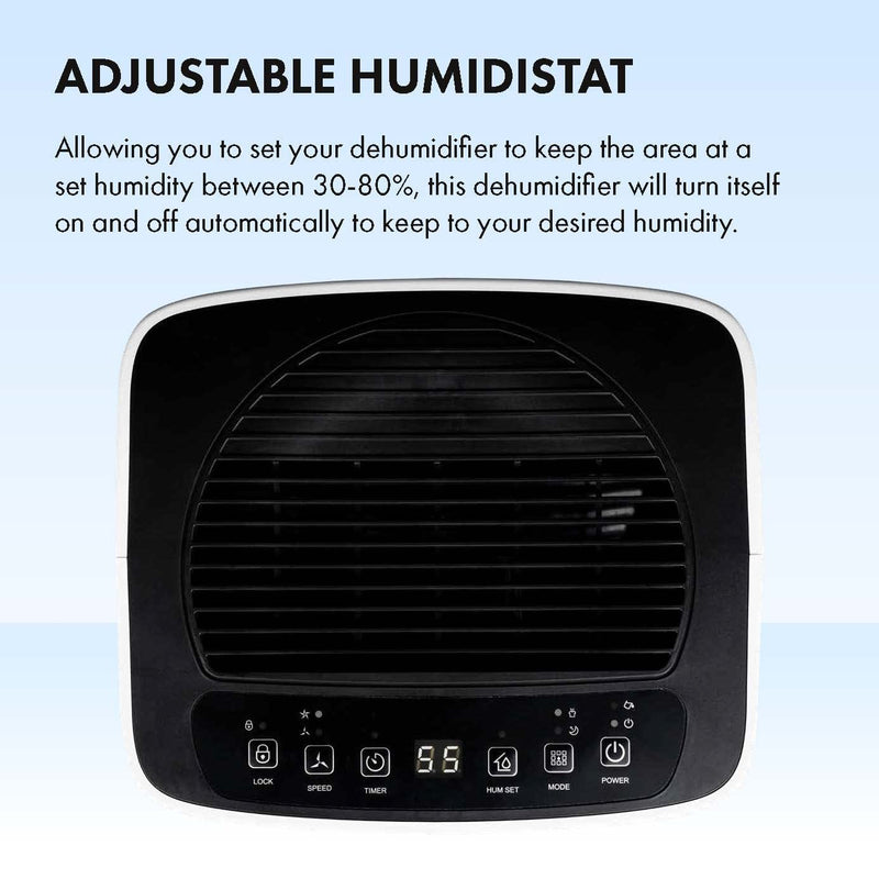 Devola 12L Compressor Dehumidifier with Wi-Fi, White - DV12LWF, Image  of 13