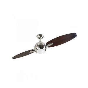 Fantasia Propeller 44inch. Ceiling Fan with Dark Oak Blade & Light - Brushed Nickel - 114550, Image 1 of 1
