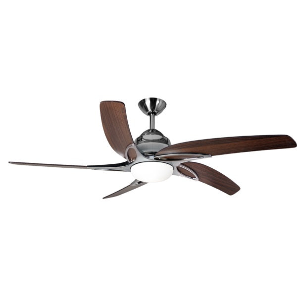 Fantasia Viper 44inch. Ceiling Fan with Remote Control/Blades Dark Oak - Stainless Steel - 114154, Image 1 of 1
