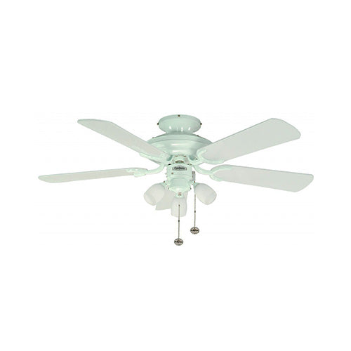 Fantasia Mayfair Combi 42inch. Ceiling Fan with Gloss White Blade & Light - Gloss White - 111825, Image 1 of 1