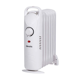 Devola 600W Mini Oil Filled Radiator (White) - DVMOR7F06W