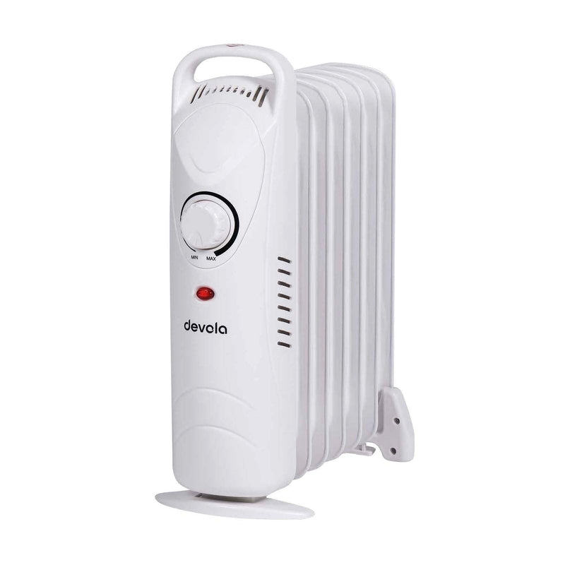 Devola 600W Mini Oil Filled Radiator (White) - DVMOR7F06W, Image  of 8