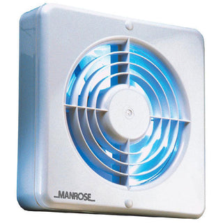 Manrose XF150BHP 150mm (6inch.) Axial Extractor Fan with Humidity Control & Pullcord