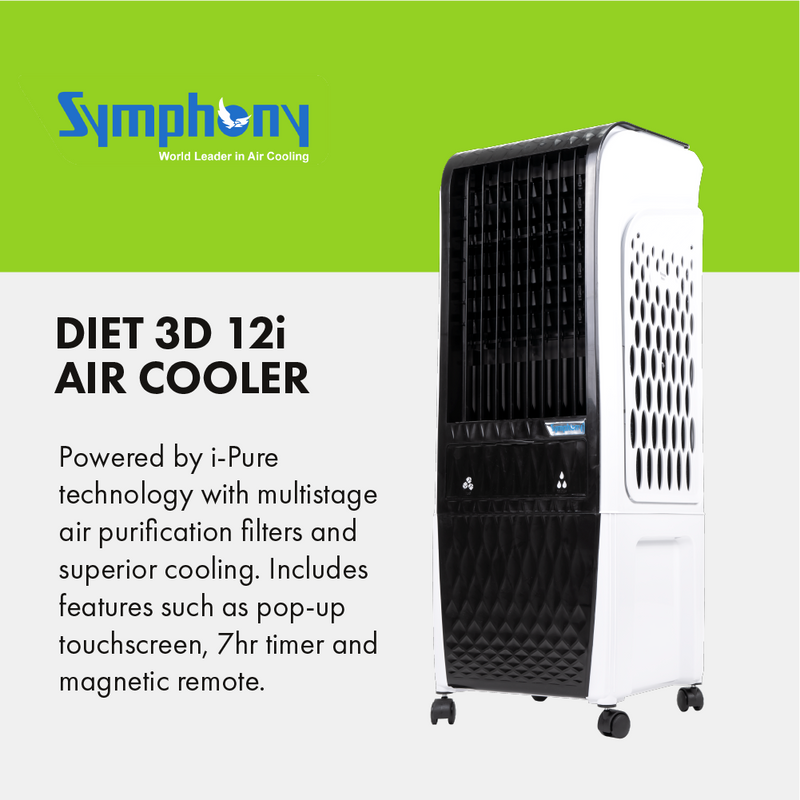 Symphony Diet 3D 20i Evaporative Air Cooler - DIET3D20i, Image 2 of 8