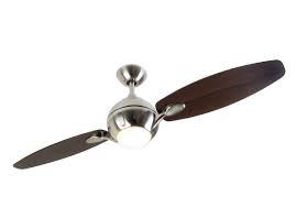 Fantasia Propeller 54inch. Ceiling Fan with Dark Oak Blade & Light - Brushed Nickel - 114543, Image 1 of 1