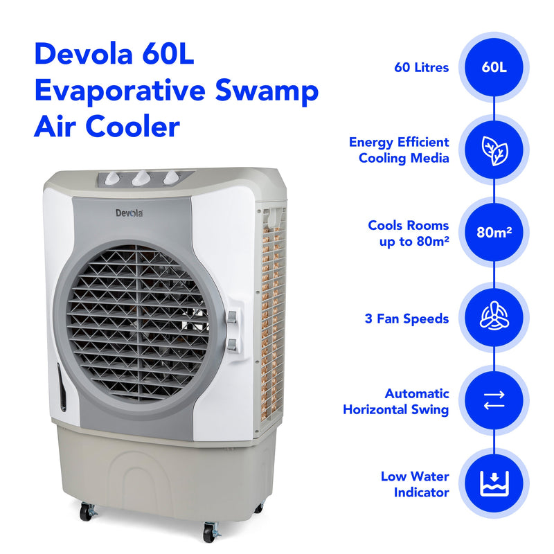 Devola Evaporative Air Cooler DVCO60P, Image  of 7