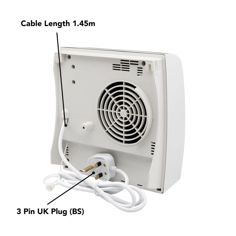 Devola 2kW Bathroom Heater White IP23 - DVBH20W - Return Unit, Image 5 of 7