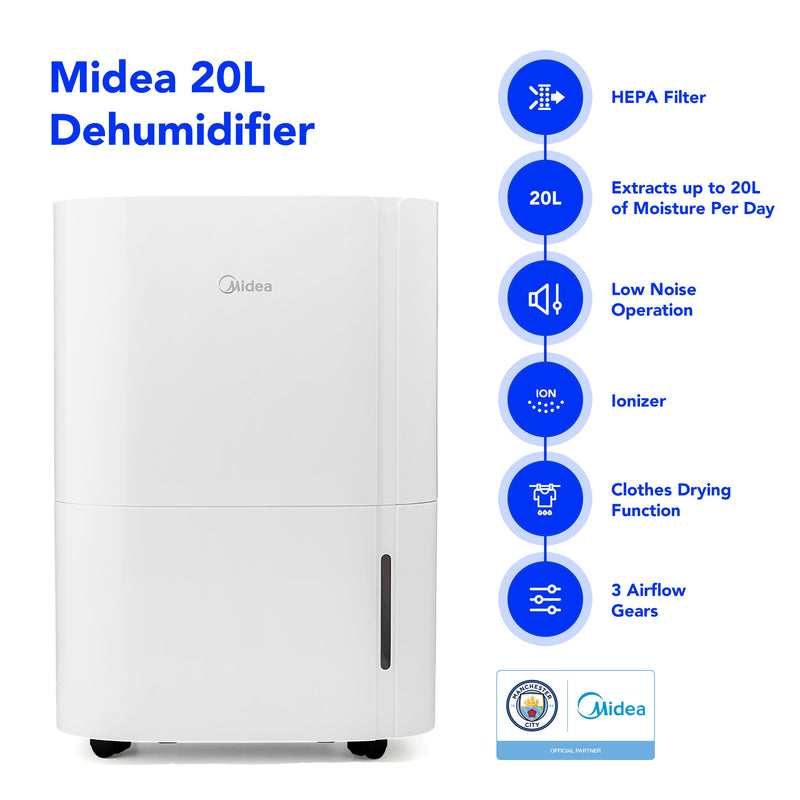 Midea 20L DF2 Dehumidifier - MDDF-20DEN7, Image  of 7