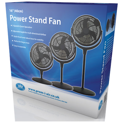 Premiair 16" Power Pedestal Fan With Remote - EH1862, Image  of 4