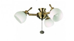 Fantasia Florence Ceiling Fan Halogen Lighting - Polished Brass - 220282, Image 1 of 1