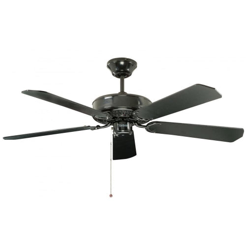 Fantasia Classic 52inch. Ceiling Fan without Light - Gloss Black - 110460