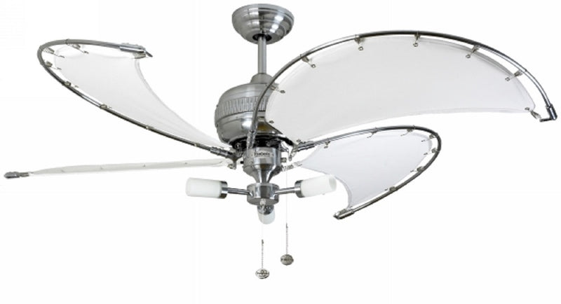 Fantasia Spinnaker Combi 40inch. Ceiling Fan w/Pull Cord with Light - Stainless Steel - 114819, Image 1 of 1