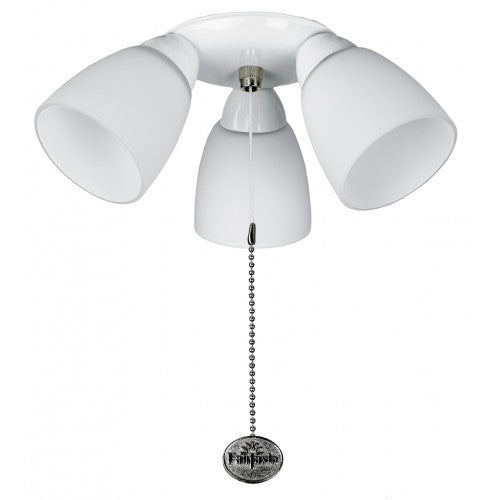 Fantasia Amorie Halogen Ceiling Fan Light Kit - Gloss White - 221463