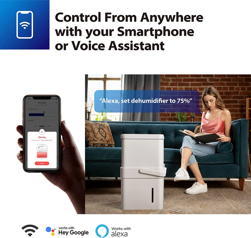 Midea DF Cube 20L Portable Dehumidifier - MDDM-20DEN7, Image  of 13