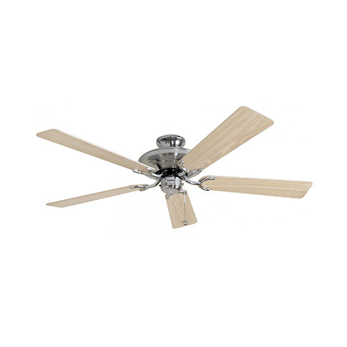 Fantasia Riviera 52inch. Ceiling Fan with Washed Oak/ Silver Blade & Light - Stainless Steel - 110835, Image 1 of 1