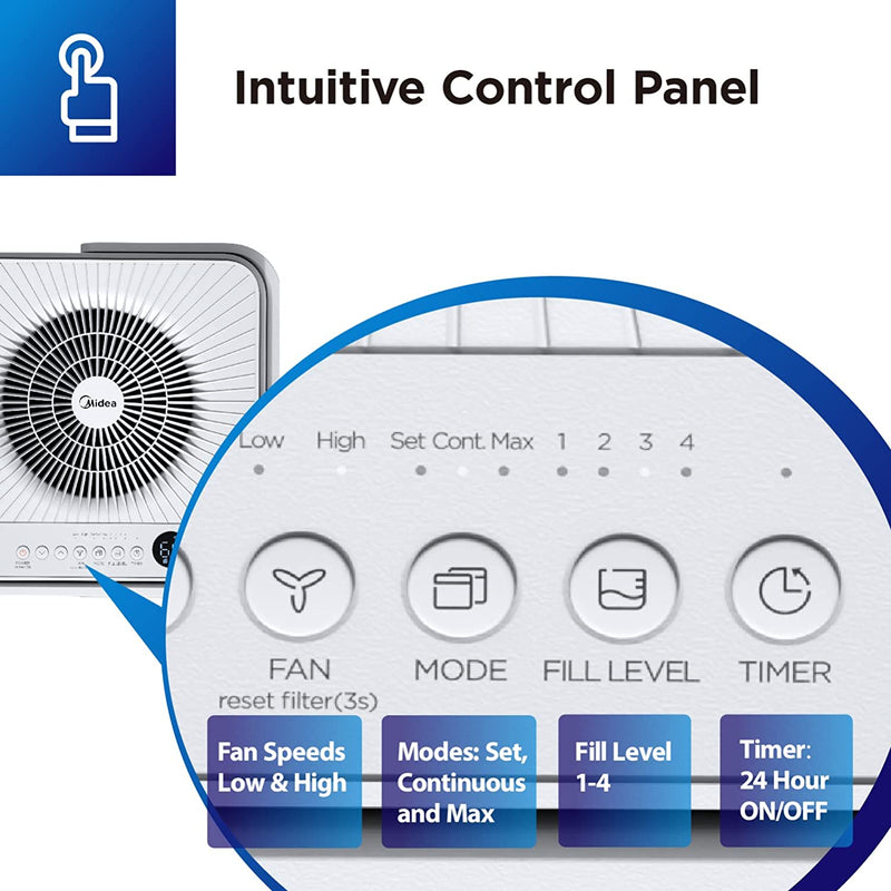 Midea DF Cube 20L Portable Dehumidifier - MDDM-20DEN7, Image  of 13