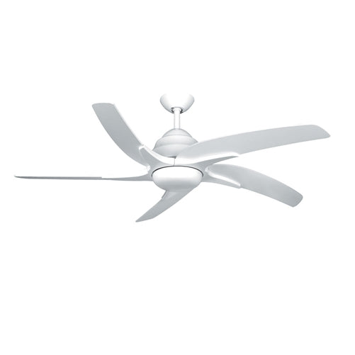Fantasia Elite Viper Plus 44inch. Ceiling Fan with Gloss White Blade & LED Light - White - 116004